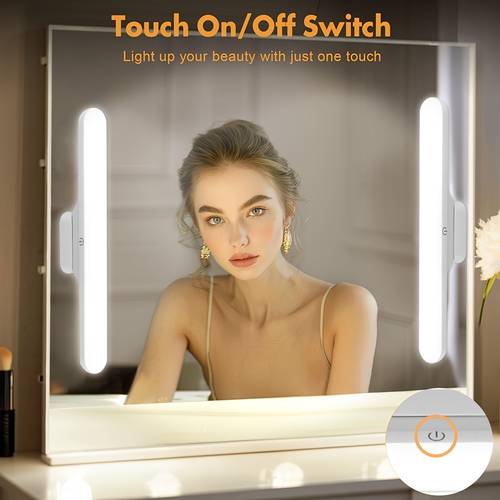 2pcs led vanity light usb cabinet light magnetic rotating cabinet light vanity light 3000 6000k 1200mah touch sensor powder room bathroom and bedroom lighting powder room lighting modern dressing table light magnetic led light dressing table accessories