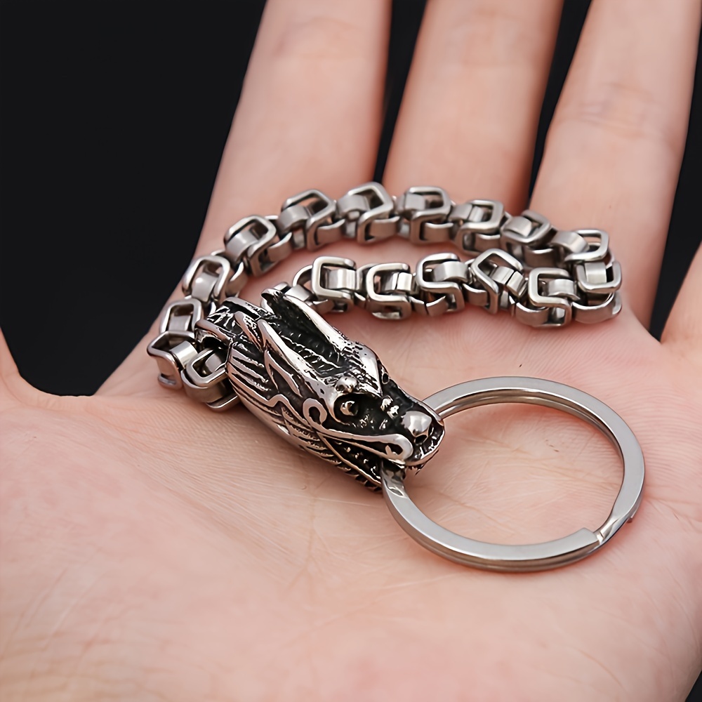 

Faucet Creative Stainless Steel Keychain Car Key Ring Trend Personality Animal Men's Small Gifts