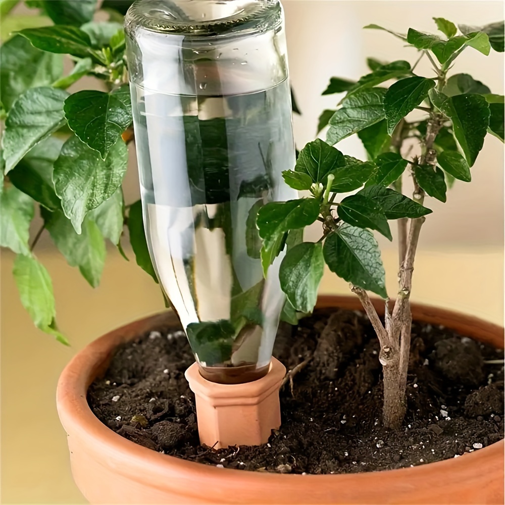 10 pack pink ceramic self watering plant stakes automatic - Temu