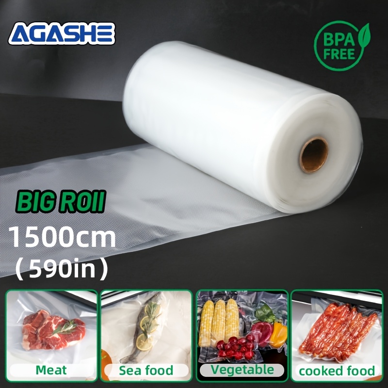 

Agashe 5ft Vacuum Sealer Roll - Bpa-free, & Tear-resistant For And Meal Prep, Compatible With Most Machines, , Food Vacuum Sealer