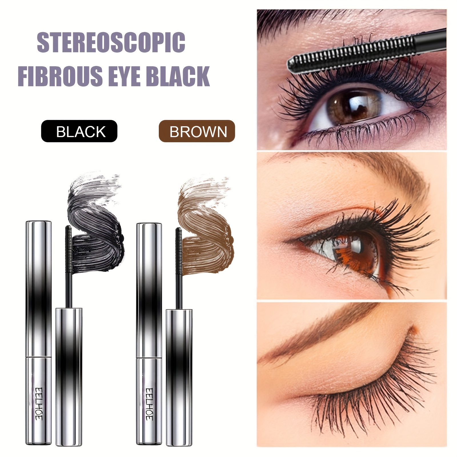 4g Curling mascara Eyelashes are black and beautiful, natural and thick, not smudding or removing makeup for Halloween