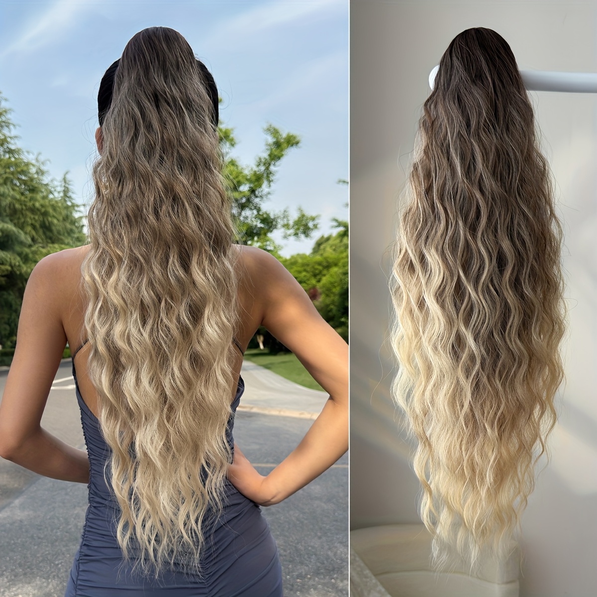 TEMU Un pack unique de queue de cheval synthétique conçu d'augmenter le volume des cheveux et de les changements de coiffure. Convient pour un ou les
