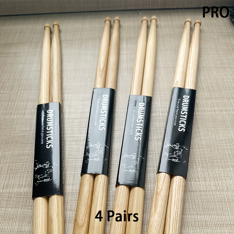 TEMU 5a Drum Sticks 10 Pairs/4 Pairs Top Quality Jazz Drum Sticks Diy Drum Sticks The For Practice And Professionals