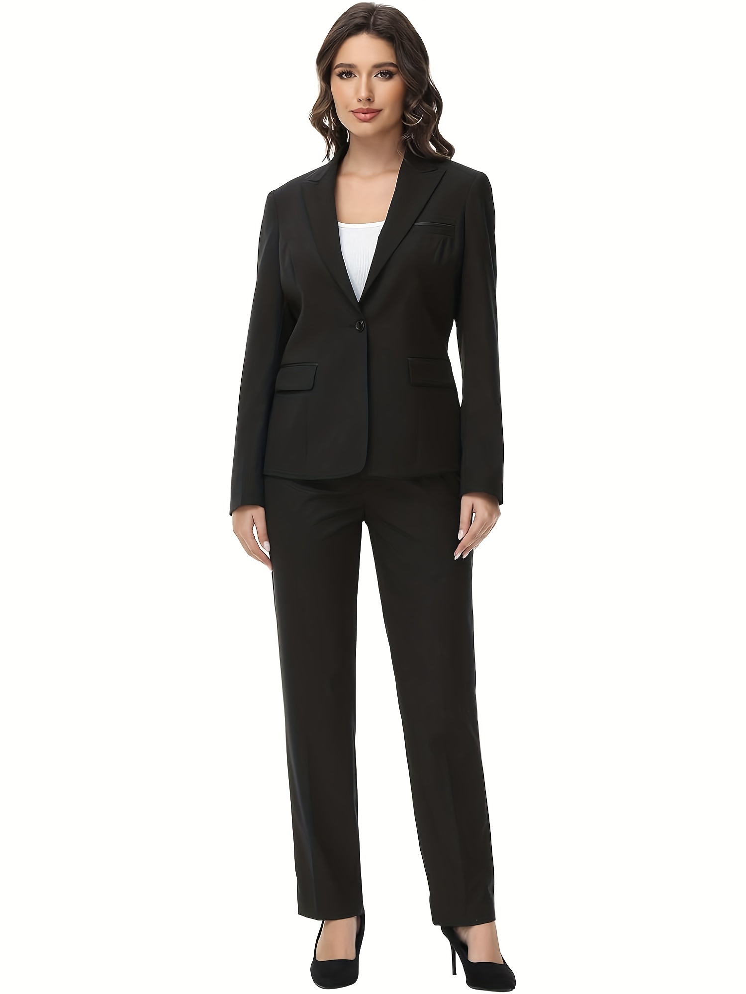 Tuxedo Suits for Women plus size womens suit 2 piece set business - Temu