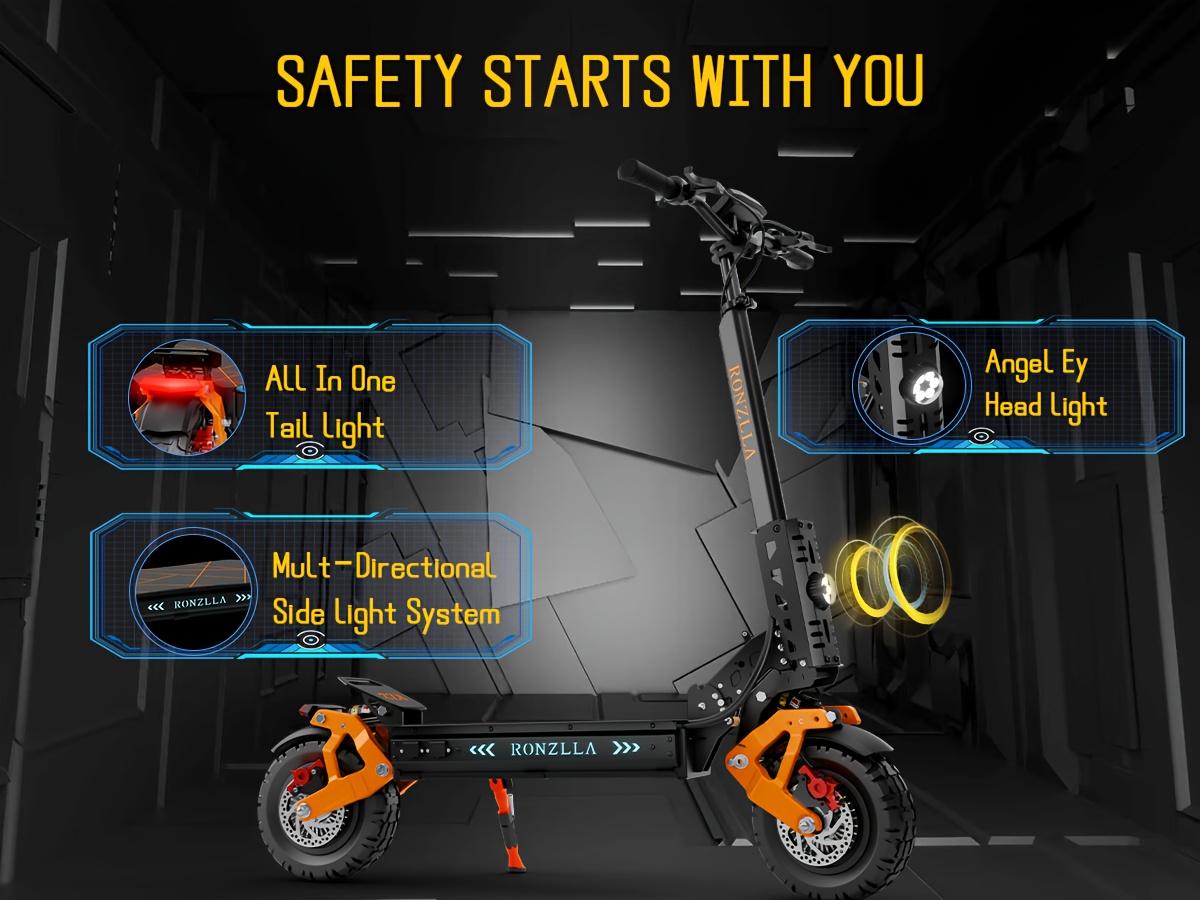 fast electric scooter with 60v 19 11 inch off road all terrain tires high speed powerful dual motor 50 60 miles long range for adults ideal for commuting design for   city adventure riding   solution     Product details 14