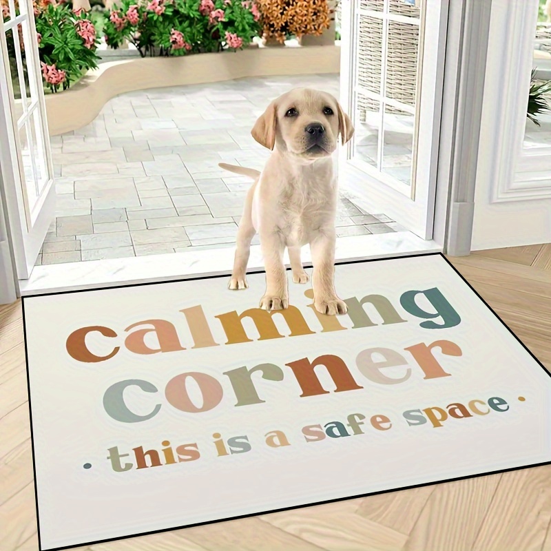 

Calming Corner Doormat, Non-slip, Machine Washable, Polyester, Indoor Outdoor For Bedroom, Entryway, Patio - 1pc ( Sizes )