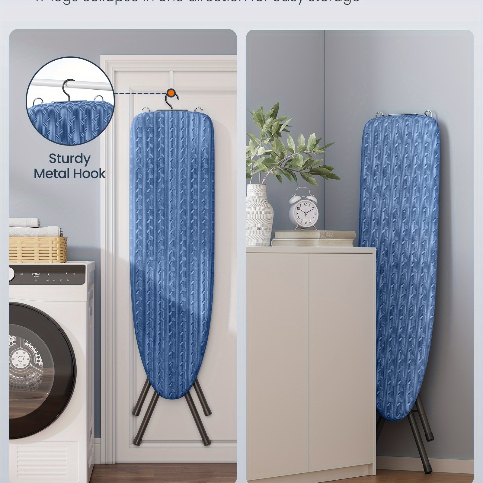 TEMU Planche à langer , planche pliable, hauteur réglable jusqu'à 35 pouces, avec housse et matelas de à 4 couches, -tête, crochet, pieds en X