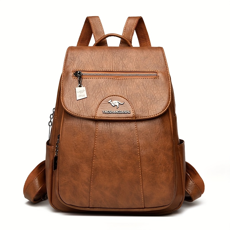2025 new large capacity womens backpack fashionable and versatile featuring a simple and vintage design suitable for shoulder and crossbody use Product details 12