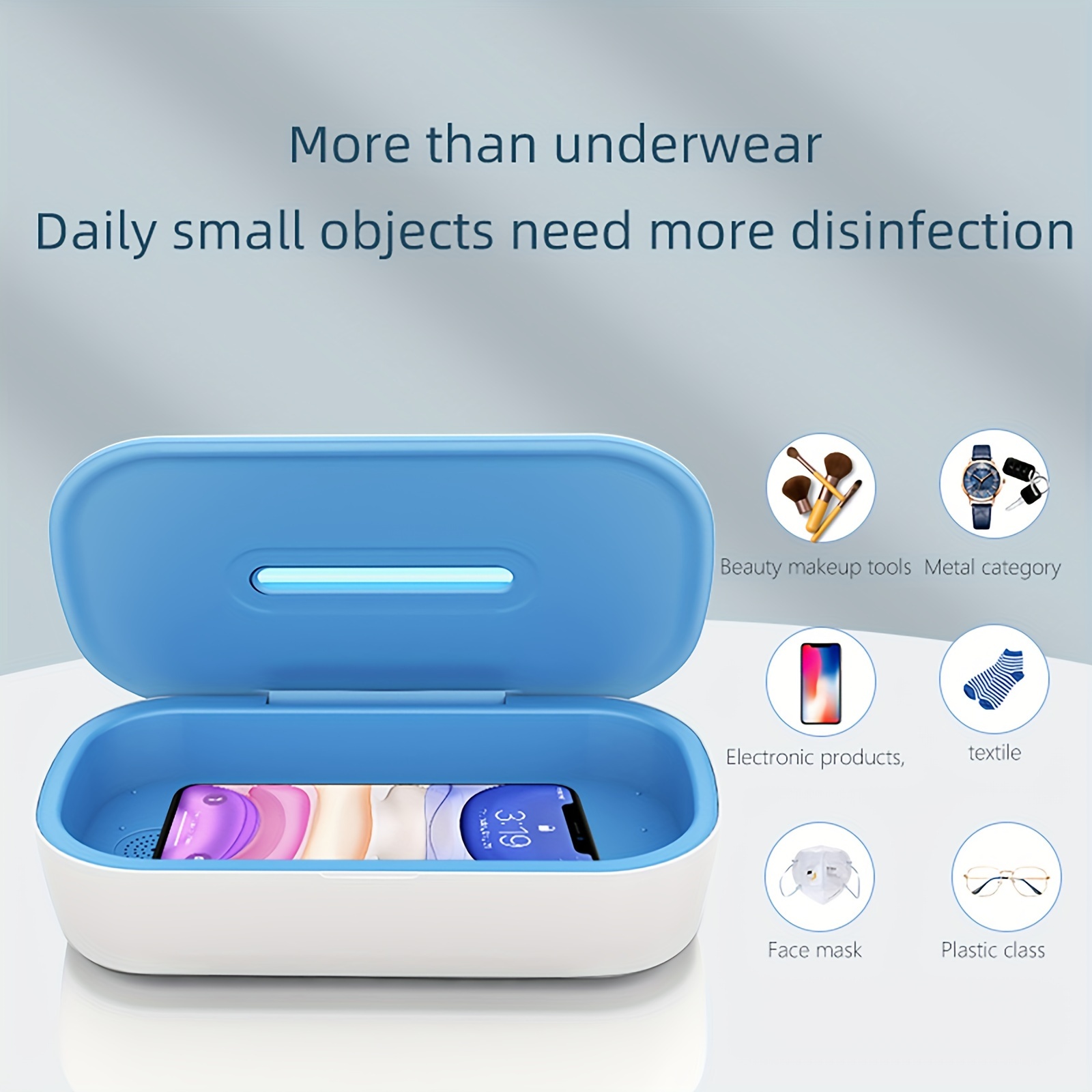 

Uv Disinfection Box, Phone Sterilization Sterilizer, 3 Minutes Of Efficient Disinfection, Increase The Fragrance, Suitable For Mobile Phones, Masks, Jewellery, Metal Products, Textiles