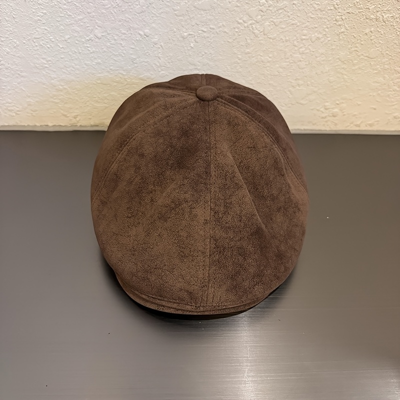 Retro Lightweight Beret - Classic British Style, Solid Color, Non-stretch Polyester, Perfect For Spring And Fall - Stylish Painter's Hat For Men And Women