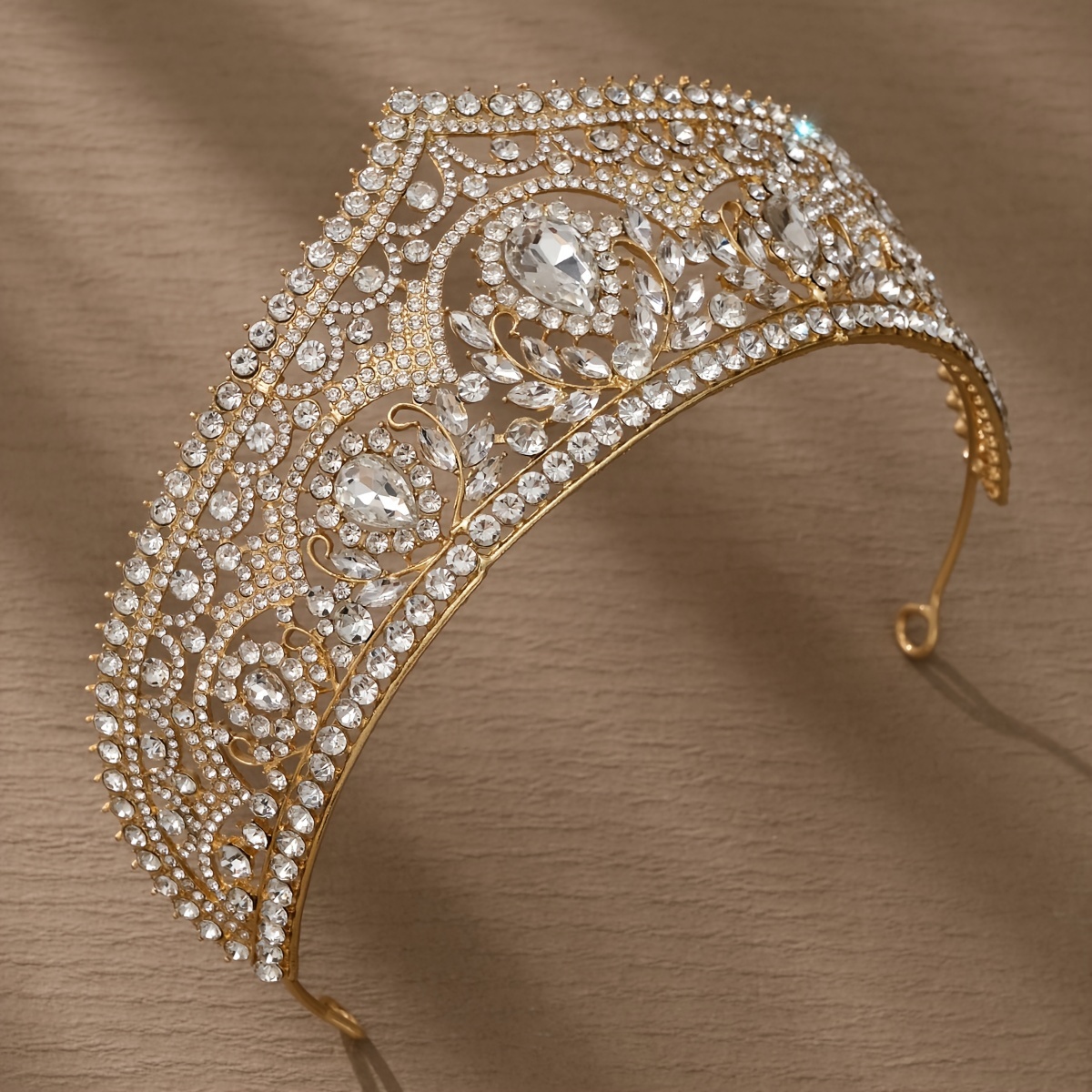 обручальное украшение для волос, наполненное чувством, с короной из капли воды, с бриллиантами, подходящими для взрослой церемонии, сочетающей бриллианты и детали короны 0