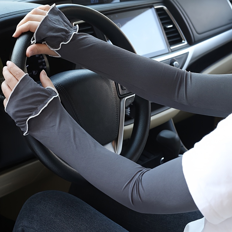 relaxed cooling breathable moisture wicking fashion running driving outdoor sports summer sleeves for women