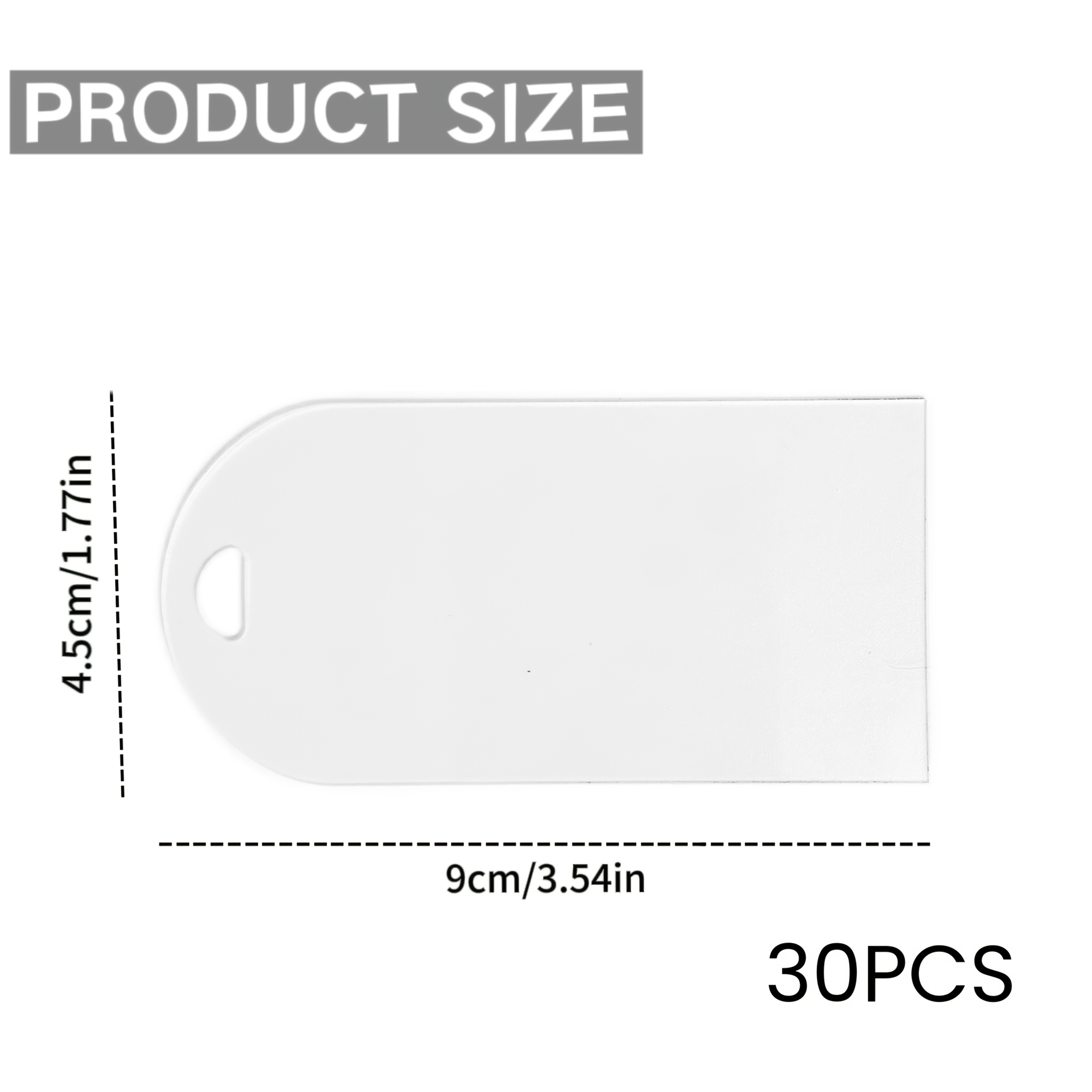 E-shop 15 Stück/30 Stück/100 Stück Einseitig Mattierte Acryl Rechteckkarten, Vielseitige Gepäckanhänger, Hochzeitsgast-Namensschilder,