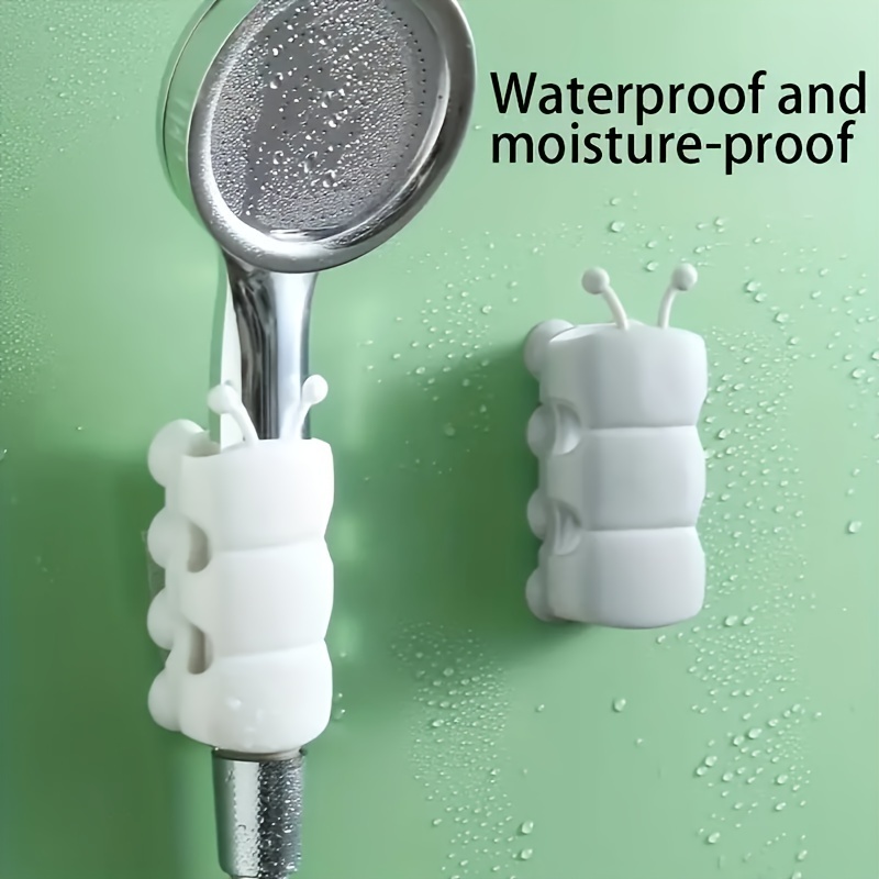 

Silicone Shower Head Holder With Suction Cup Mount - Universal Wall-mounted Bracket For Bathroom Accessories - Waterproof And Moisture-proof - No Electricity Needed