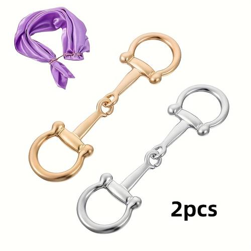 2pcs bit scarf dual use small square scarf all match hoof scarf