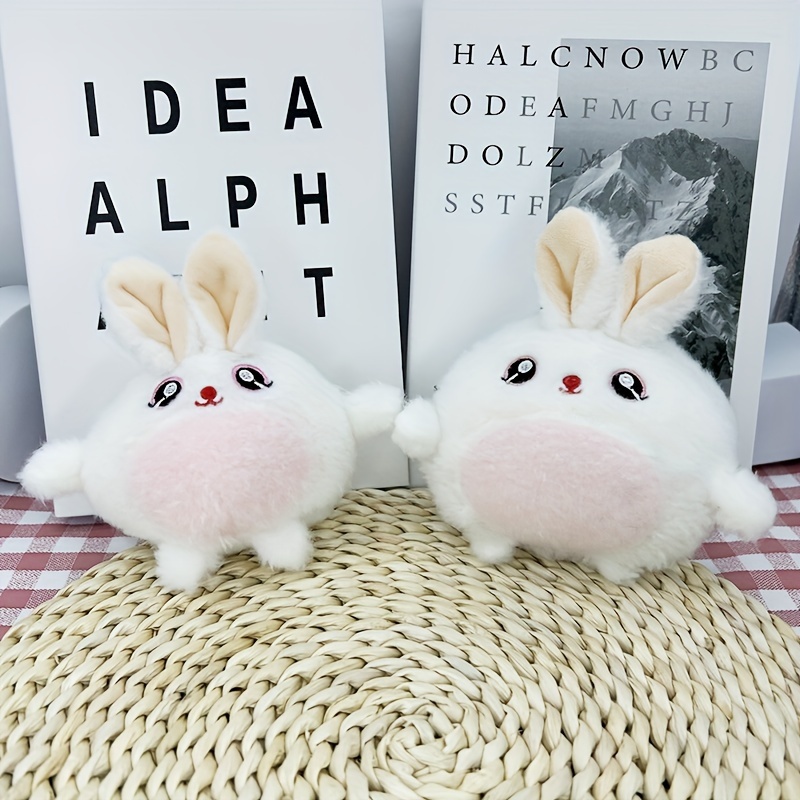 Simulated Rabbit Plush Cute Bunny Doll Key Chain Stuffed - Temu