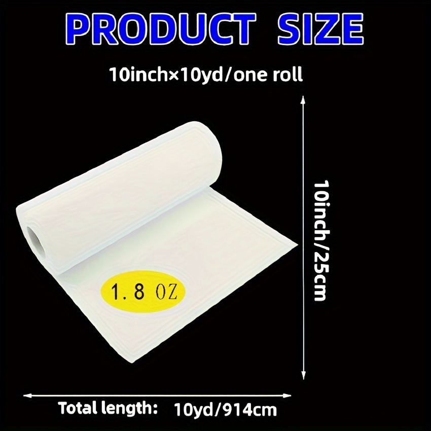 E-shop 1 Rolle Abziehbarer Maschinenstick-Stabilisator-Träger - Mittleres Gewicht 2.5oz, 10 Zoll × 10 Yd Rolle, 12 Zoll × 10 Yd Rolle, In Variablen