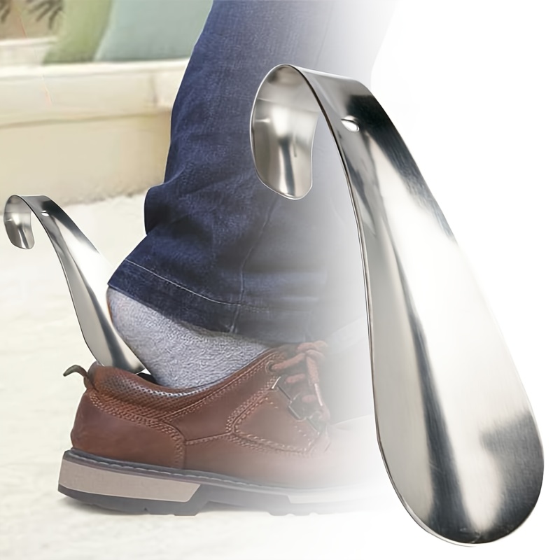 

Stainless Steel Shoe Horn, Lazy Shoe Helper, Slip-in Easy Shoe Lifter For All