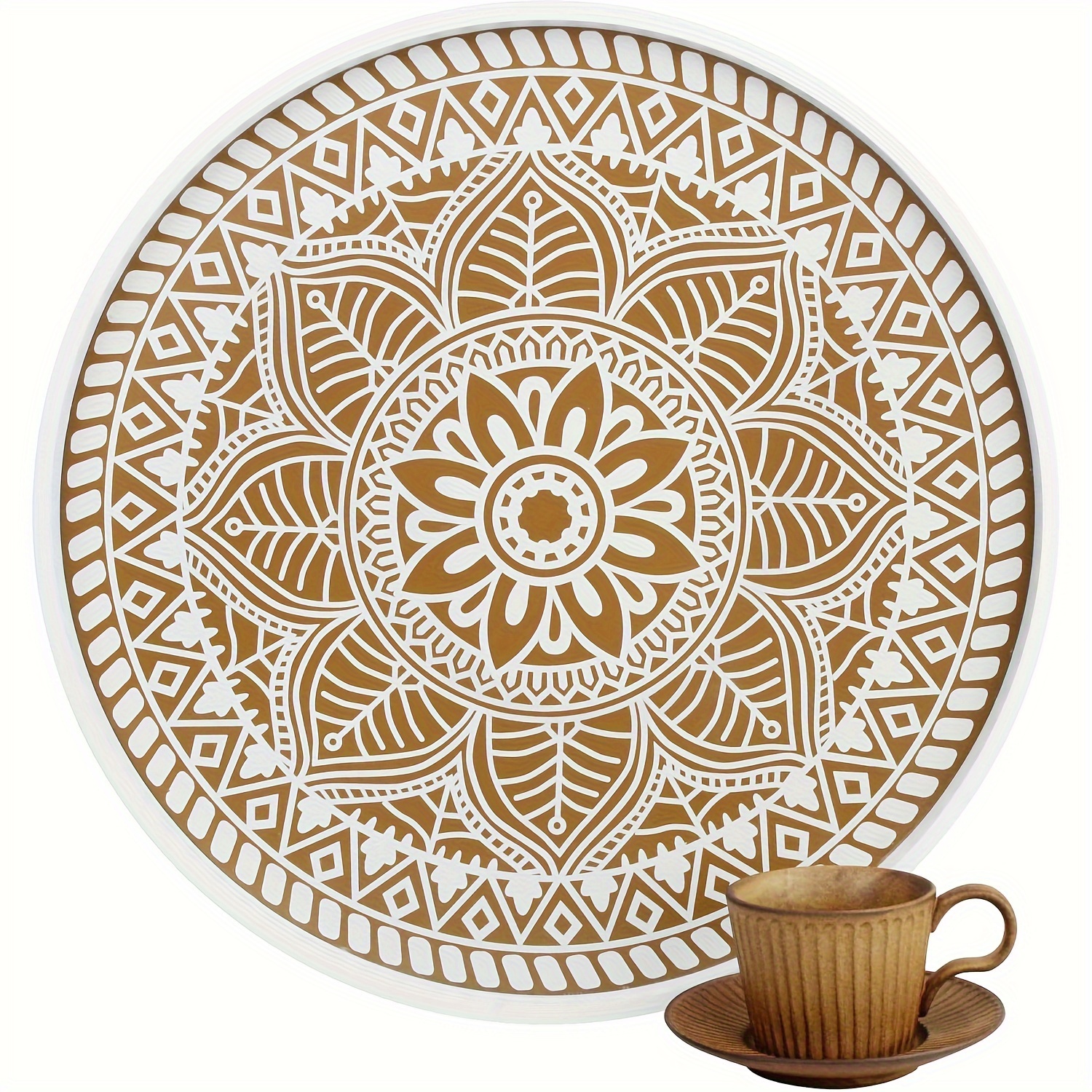 

1pcs Round 17.7" - Wooden Decorative For Centerpieces Decor Countertop Decorations