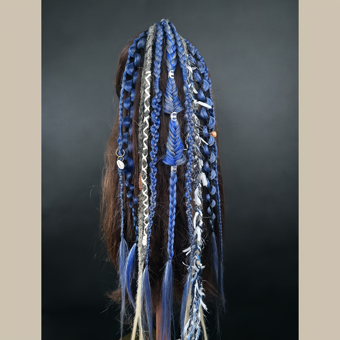 TEMU Hand-braided Ponytail Style With Included Accessories, Featuring An Elastic For . It On And You're . Women's Ponytail Wig In A Color, New Summer