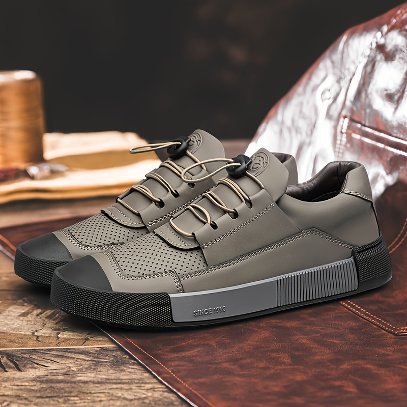 CLOHOO Brand Men'S Shoes with Rubber Soles, Stylish Sports Casual Shoes, Street-Style Skate Shoes, Popular New Breathable Soft-Soled Comfortable Men'S Shoes, Youth British Style Men'S Footwear