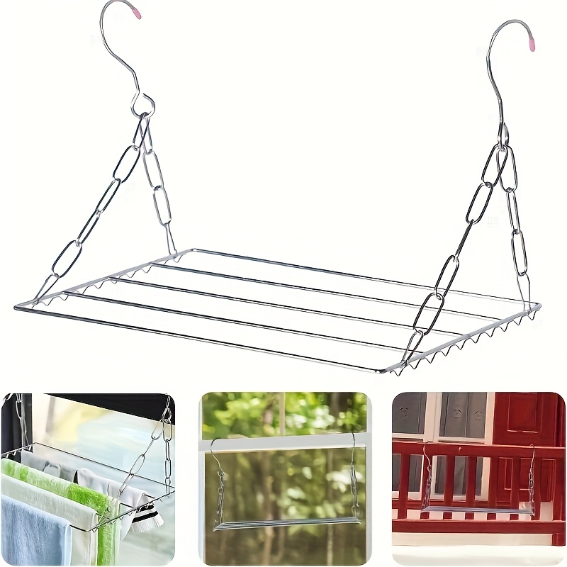 Stainless Steel Drying Rack- Perfect For Efficient Laundry, Ideal For Towels, Underwear, Socks And Shoes!