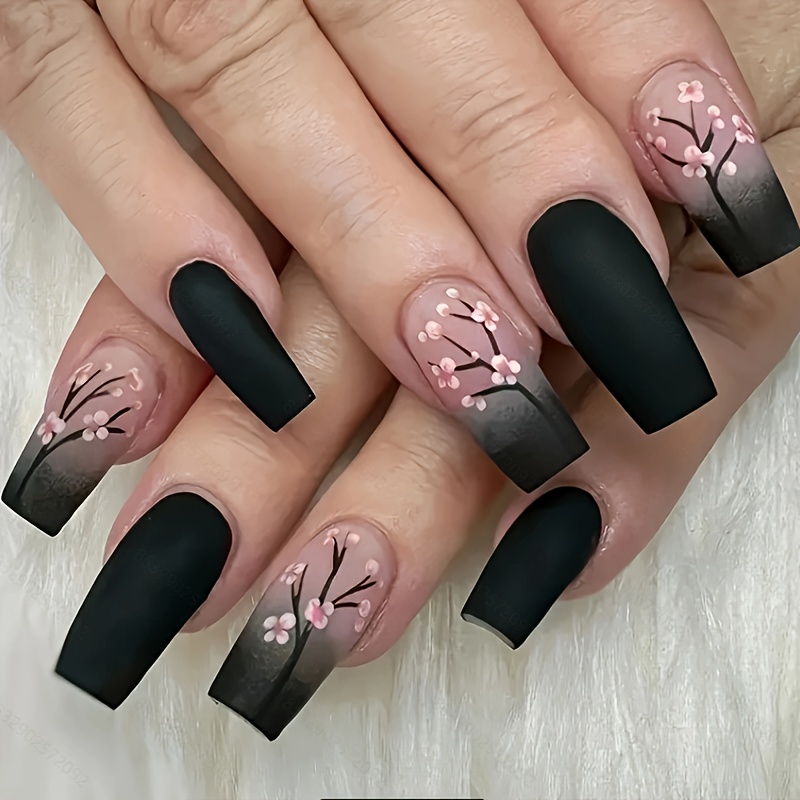 24pcs New Plum Chinese With 1pc Jelly Glue And 1pc Nail File