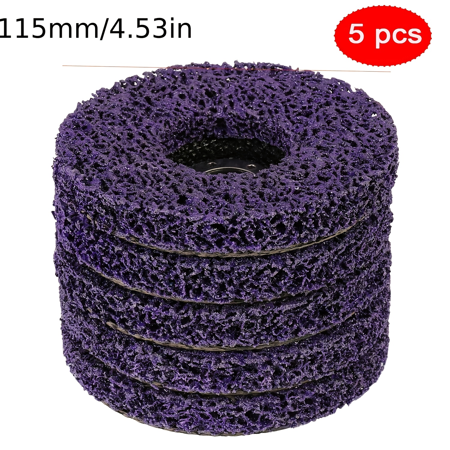 5pcs 115mm 4.5" Poly Strip Wheel Discs Paint Abrasive Angle Grinder