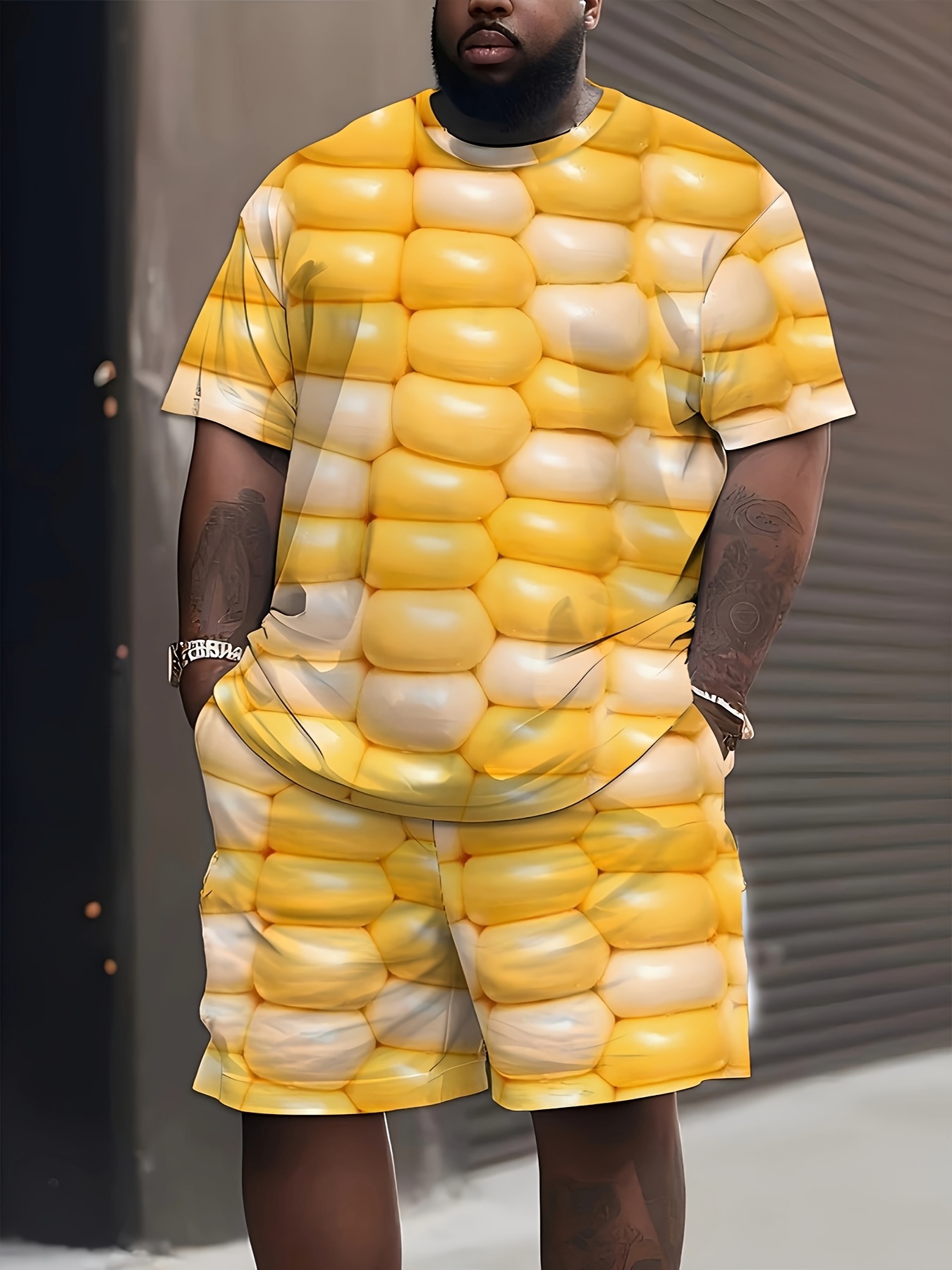 corn shirt sold on Temu Canada