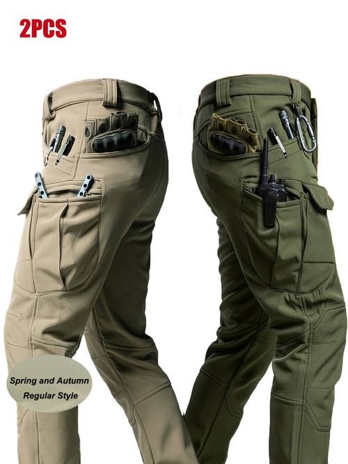 pantalones tácticos de entrenamiento para hombre, ideales para y otoño, pantalones de y holgados para exteriores, juego de