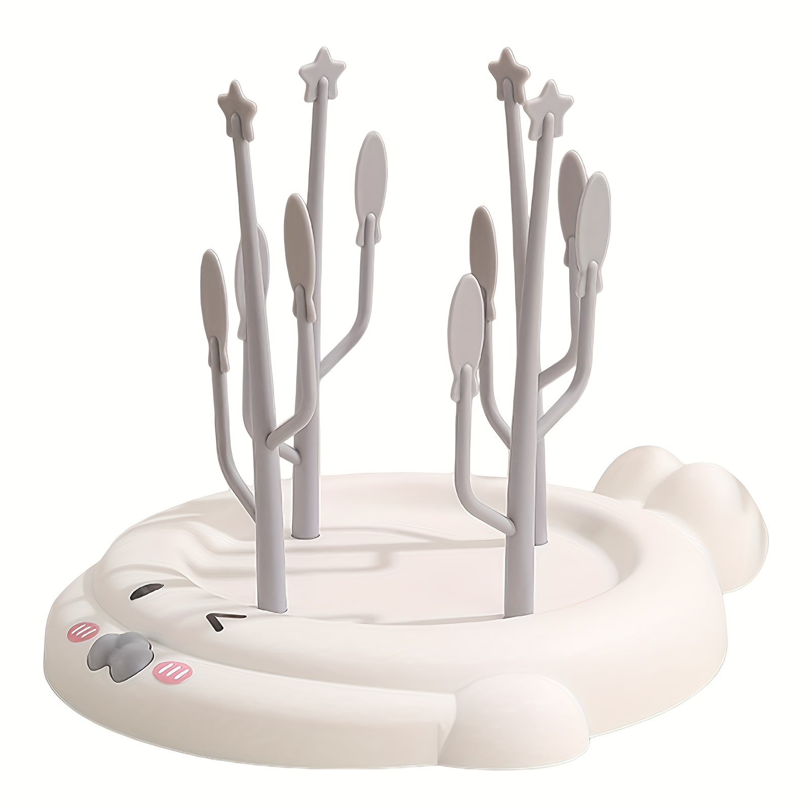 Breastfeeding Drying Rack, Milk Bottle Drying Organizer, Space Upright Bottle Dryer Rack, Bottle Drying Tray, Large Bottom Plate