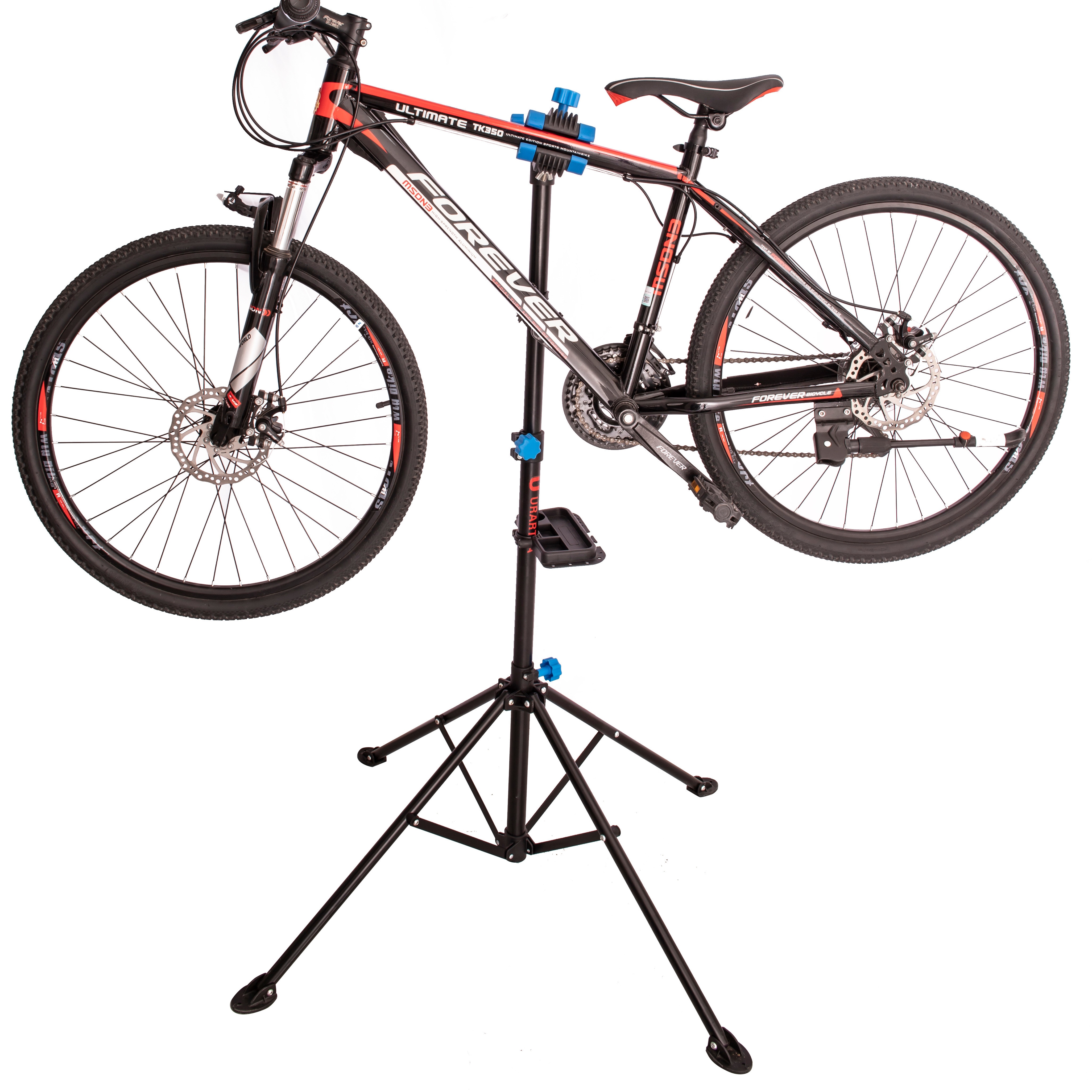 Bicycle Assembly Stand - Professional Repair Stand With Tool Tray And Magnetic Compartment, Rotatable And Foldable, Loadable Up To 50kg