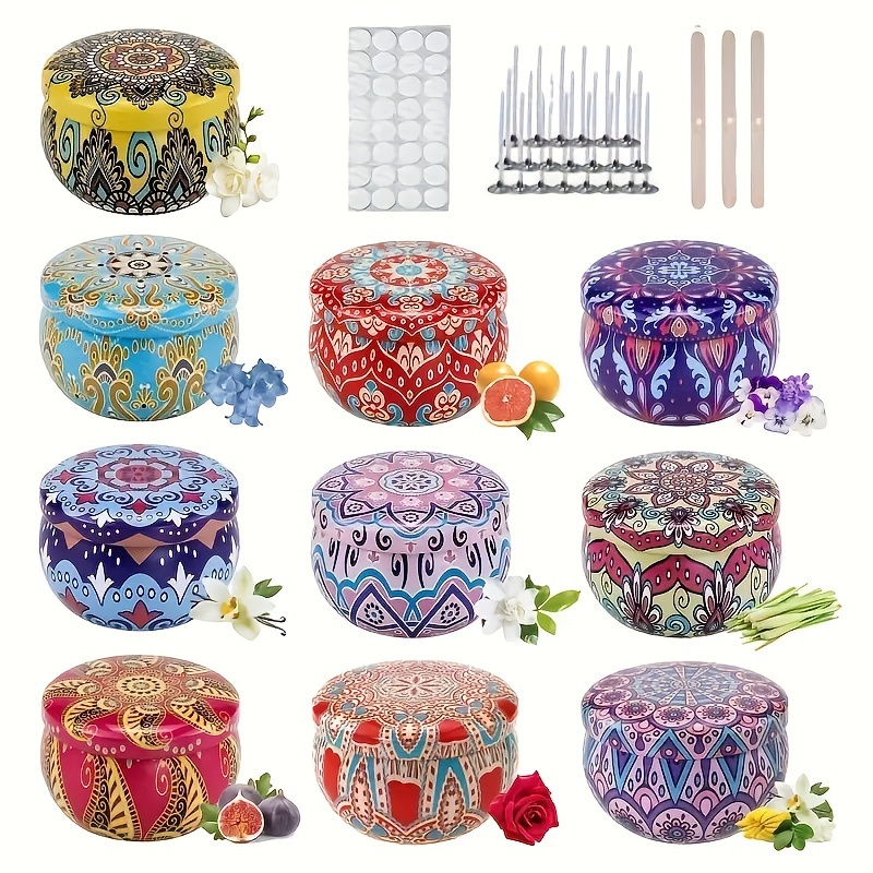 

Complete 40pcs Candle Making Kit With 2.5oz Metal Tins - Includes Containers, , Wicks & More - Ideal For Diy & Beginners - Perfect Gift For Birthdays & Holidays, Best For Christmas