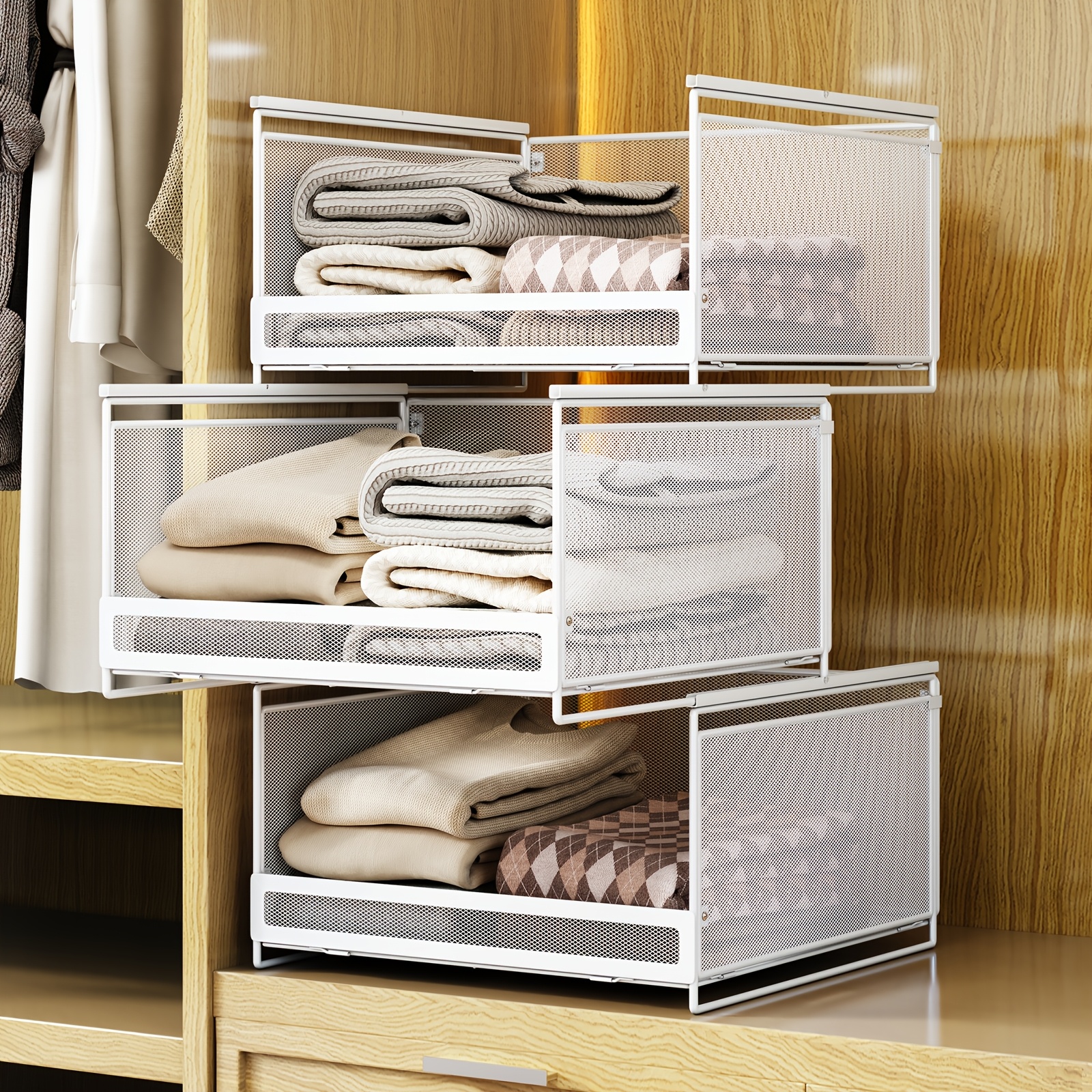 stackable storage drawers sold on Temu New Zealand