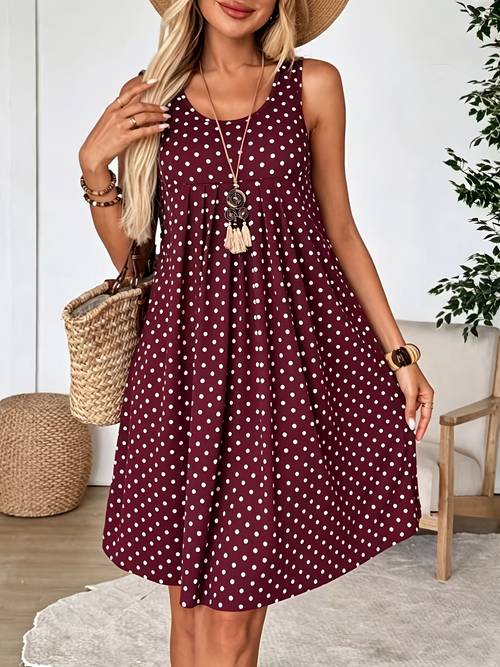 plus size plus size womens summer mini dress casual polka dot print suspender style womens summer dress polka dot dress