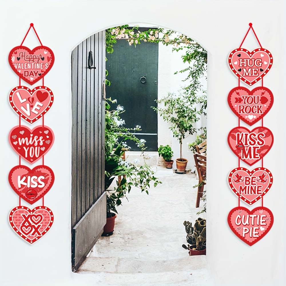 

Valentine's Day Heart Banner Set - Diy In , Home Decor , , Kiss, Themes