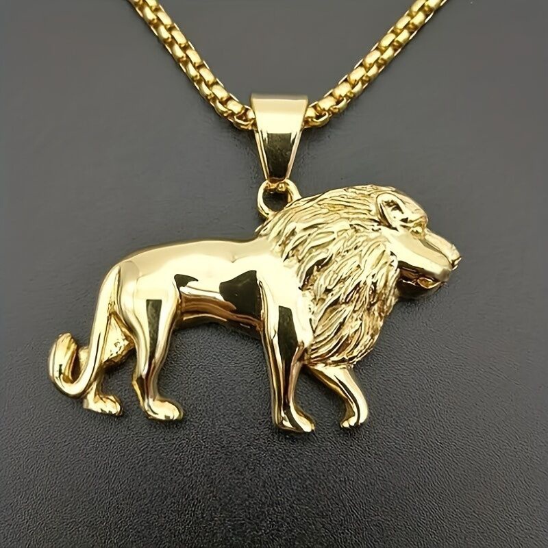 Image of Muscle For Man Accessories Animal Pendant Necklace Personality Design Motorcycle Jewelry Gift