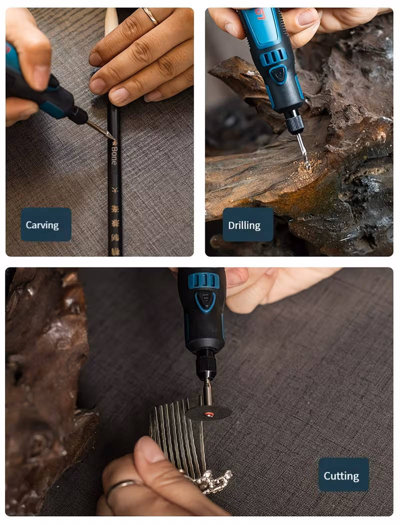 5000-10000-15000rpm 3.6v usb безжична електрична дупчалка гравирачка пенкало мини мелница микро ротационен алат за мелење/полирање/гравирање/дупчење/сечење/отстранување на рѓа 3-брзински 700mah литиумска батерија полнечка дупчалка безжичен рачен гравирач машина Детали за производот 3