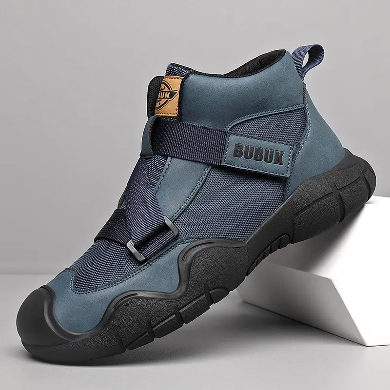 mens slip on top sneakers comfortable casual business shoes with breathable fabric upper durable rubber sole and accents for outdoor running work and casual attire work shoes sleek mens sneakers men shoe Product details 5