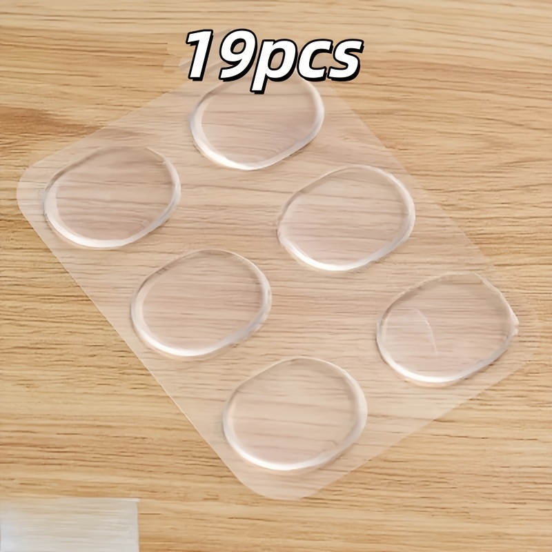 Image of 19pcs Pack Reusable Invisible Patches Suitable For Forehead Lines & Glabellar Wrinkles, No-rinse Application, Instant Lifting Firming Facial Elastic Strips For Boosting Under, Wrinkle