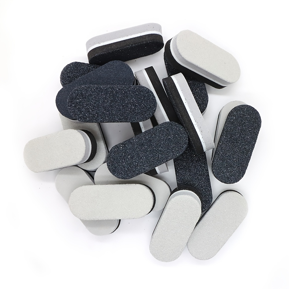 80pcs Mini Nail Buffers, 100/180 Grit Sponge Files for Acrylic Nails