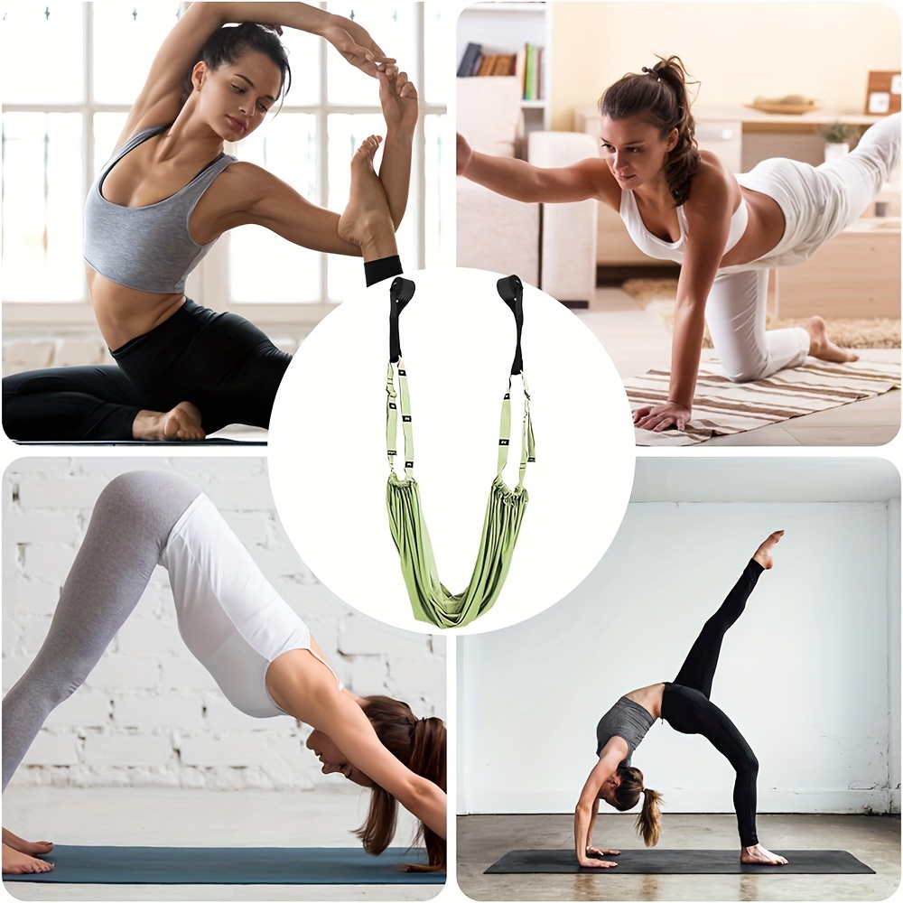 waist back leg   aerial yoga hanging rope for   pilates fitness trainer details 6