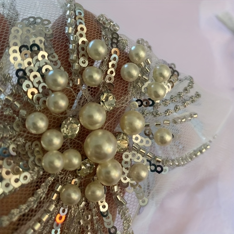 Fireworks Design Embroidered Patch for Wedding Gowns