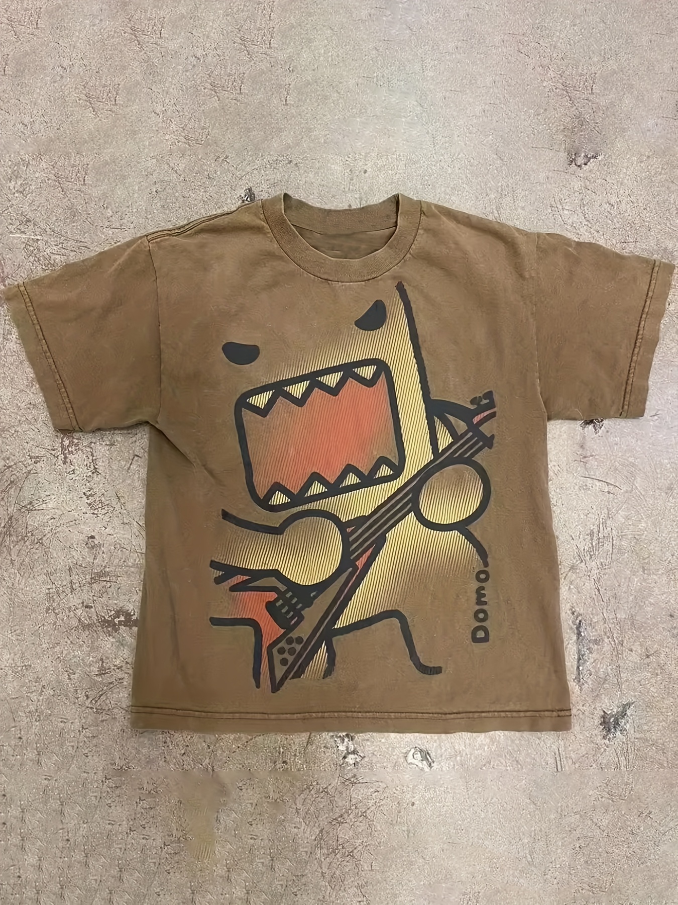 womens y2k anime graphic t shirt white tee with   eyes guitar print loose fit streetwear top for concerts casual outfits   retro hip hop fashion statement shirt concert attire   design durable print street style vintage aesthetic comfortable material short sleeve shirt streetwear lovers Product details 6