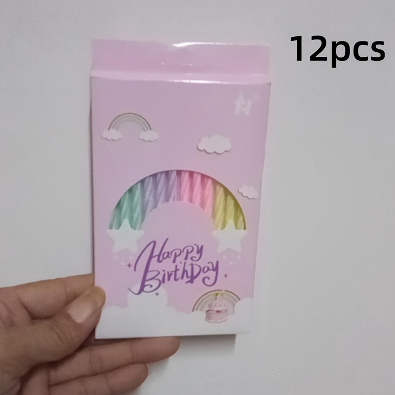12pcs Birthday Candles, Home Decorative Ornaments