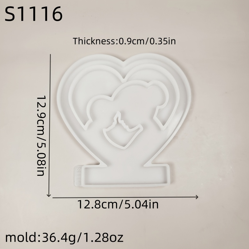 Image of And Son Gypsum Silicone Mold Diy Candlestick Decoration Epoxy Resin Silicone Mold Home Decoration Gypsum Silicone Mold S1116