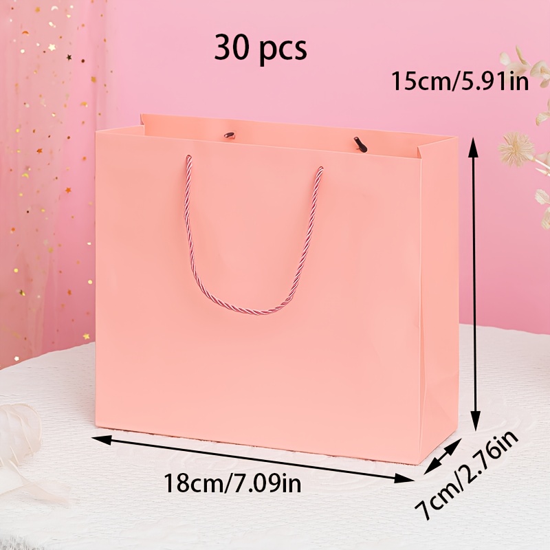 Gift for Her/Him 30pcs Pink White Cardboard Bags