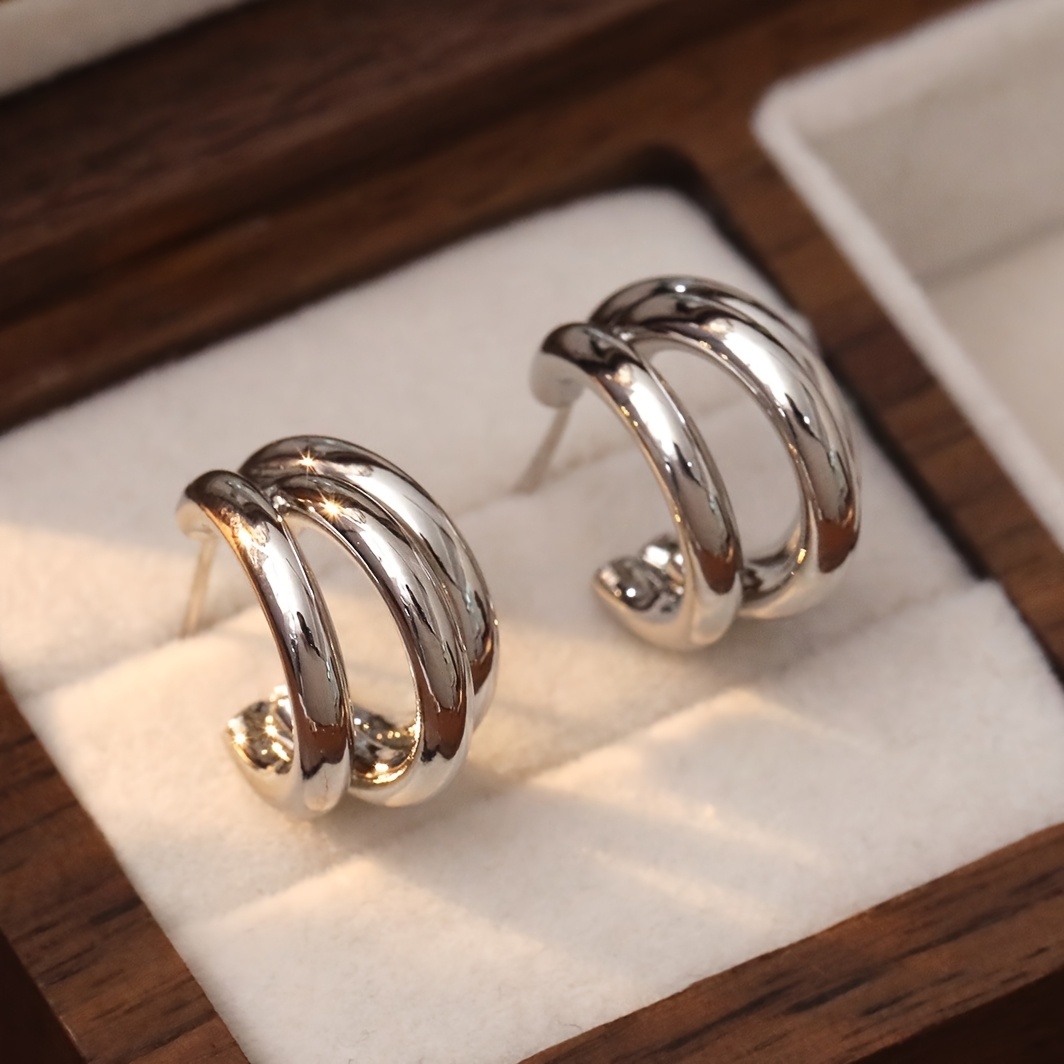 Hypoallergenic Golden Hoop Earrings