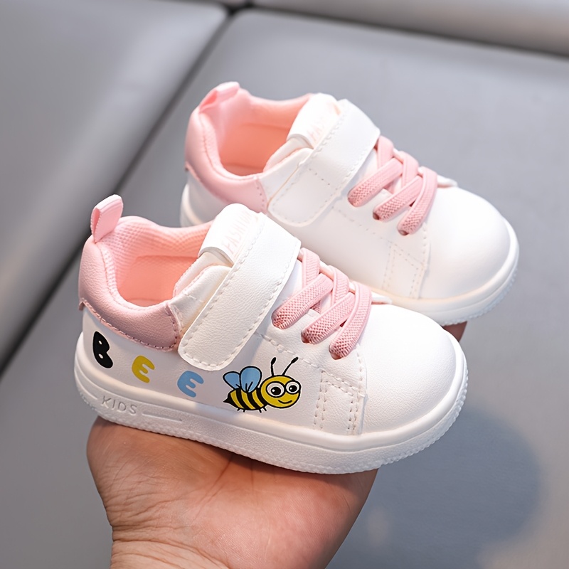 LOIJMK Chaussures Bébé Fille & Garçon – Semelles Souples Antidérapantes – Baskets Respirantes 0-3 Ans – Premiers Pas & Jogging (Rose Et Autres Couleurs)