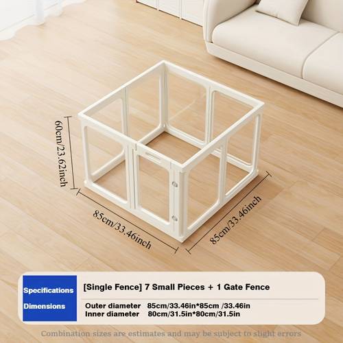 ctb acrylic pet transparent fence dog enclosure for small to medium dogs escape proof cage